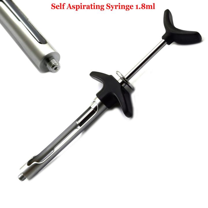 Professional Dental Aspirating Syringes 1.8ml Anesthesia Stainless Steel Syringe
