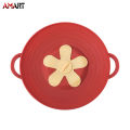Spill Stopper Lid Cover and Spill Stopper Boil Over Safeguard Silicone Spill Stopper Pot Pan Lid. 