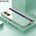 Jizetin (Free Lanyard) for Xiaomi Poco F3 Back Cover Car Track Luxury 6D Plating Case Side Pattern Soft Silicone Square Mobile Phone Cases. 