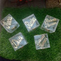 Acrylic mini Box and you can Customized your Name And size 3x3 inch. 