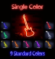 Neon Guitar Flex Silicone LED Neon Sign  2mm Thick Sheet with 12V Adapter. 