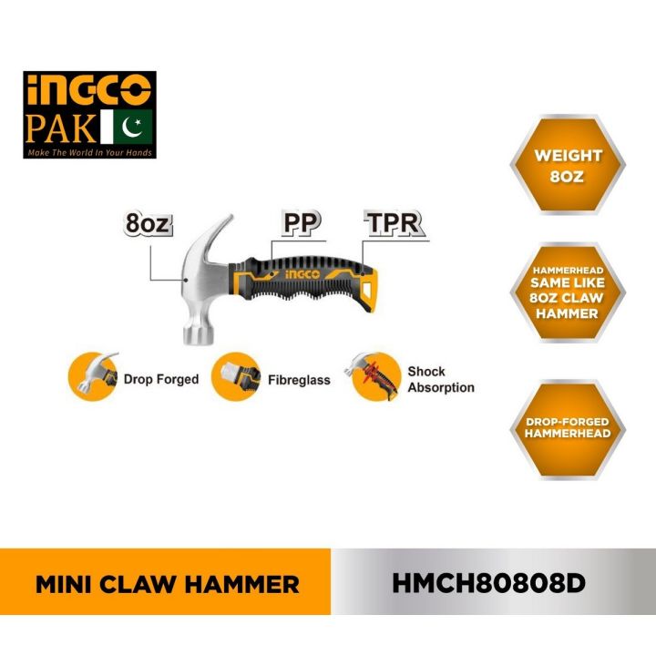 Ingco%20Mini%20Claw%20Hammer%20220g-8%20oz%20-%20Image%204
