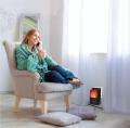Flame Heater Mini Portable Electric Fireplace Warmer. 