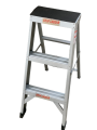 Y-MAN Folding Step Ladder 3ft Aluminum Lightweight Strong And Stable Type 1AA 300lbs Load Bearing 4-Tier. 