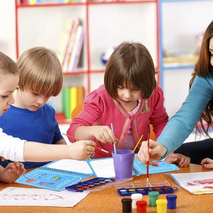 BANBAN%206%20Pack%20Magic%20Water%20Coloring%20Book,%20Magic%20Painting%20Books%20with%20Water%20Pen%20Mess%20Free%20Coloring%20Books%20for%20Toddler%202-4Years%20Reusable%20Coloring%20Book-Gift%20for%20Children%203+%20-%20Image%209