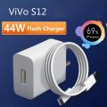 Original VIVO 44 watt Flash Charger Compatible for Vivo 44W Fast Charger Combo Compatible with Vivo Y35,V25 5G, V23 5G,V25, V23e 5G,V23 Pro 5G, Y75 4G, Y35 5G, 23e, V25e, 21e 5G Charger Adapter With cable. 