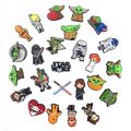 Classic TV Series Star Wars Series Cartoon Style Graffiti Series Shoe Charms for Clogs DIY Decoration Shoe Flower Shoe Decoration Accessories Wholesale. 