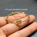Wando 20 Styles Dubai Gold Color Baby Bangles For Kids Baby Promotion Sale Child Birthday Gifts Children'S Bracelets. 