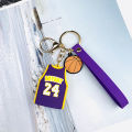 Lakers Kobe Bryant Jersey NBA Polo Shirt Keychain Bag Car Pendant Key Holder. 