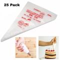 25 Pcs Disposable Piping Bags, Piping Bags, Generic Food Grade Plastic Icing Piping Bags Pastry Fondant Cake Decorating Bag Tool. 
