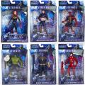 NYT Marvel Avengers  Iron Man Spiderman Thor Captain America Black Panther Ant-Man Movable Model Toy With Light Voice. 