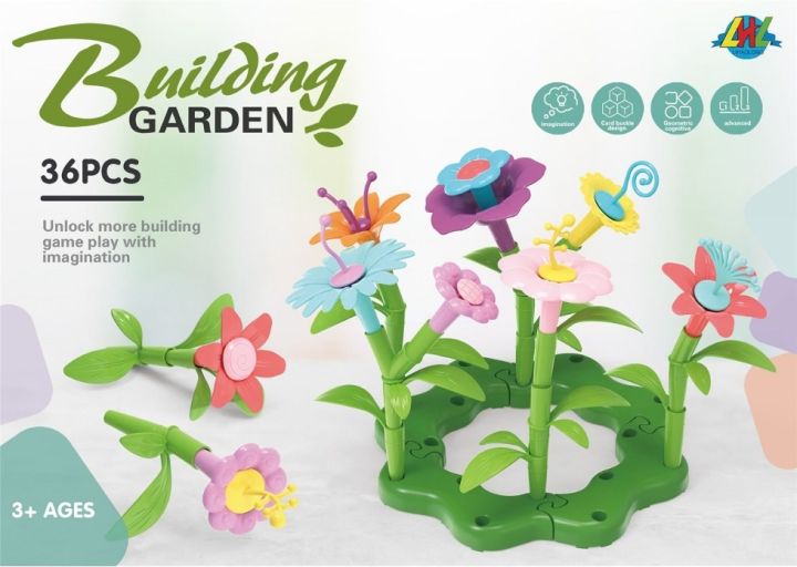 DIY%20Flower%20Garden%2036%20Pieces%20Building%20Toys%20Set%20Bouquet%20Floral%20Arrangement%20Playset%20-%20Image%203