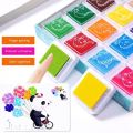 Liberty Mall 12 Color Washable Ink Stamp Pad 16 Cartoon Finger Painting Cards Finger Drawing Toys Boys Girls Party Favor Kids Gift. 
