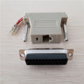 RJ45 Network Adapter Female to Parallel Port RS232 DB25 Converter Connector Plug. 