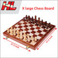 Chess Wooden Board Solid Wood Folding Chess Board High Board for Kids and Adults 38 x 38 cm. 