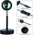 Sunset Projection Lamp, Sunset Light with USB Plug, 180 Degree Rotation Sun Light Lamp, LED Night Light Projector Lamp for Living Room and Bedroom(Sunset Red). 