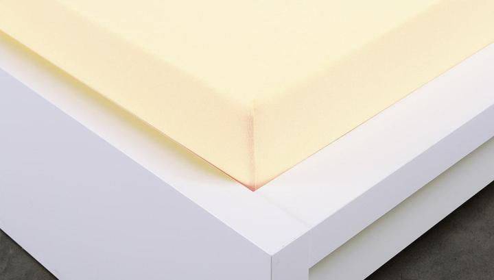 K-Linen Jersey Single Bed Fitted - Beige 100 * 200 Cm
