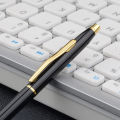 Business Metal Ballpoint Pen Hotel Advertising Gift Gel Pen Lettering Engraved Name Customized Logo Student Stationery Wholesale. 