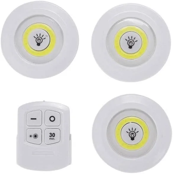 3%20Pack%20Wireless%20Tap%20LED%20Puck%20Lights%20with%20Remote%20Control%20%E2%80%93%20Stick%20Anywhere%20Night%20Lights%20with%20Adjustable%20Brightness%20for%20Home,%20Office,%20or%20Stairs%20-%20Image%204