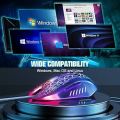 Gaming Mouse Full RGB Wired 6 Buttons Used for PC games and designing  use Black Full RGB. 