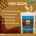 Husnain Dawakhana | Organic Chia Seeds | rich source of omega 3, calcium, vitamins | 250g. 