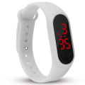 Silicone Rubber LED Digital Bracelet Watch For Unisex - White. 