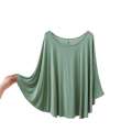 Fat MM200 pounds plus fat loose fit oversized modal base shirt thin long sleeved home suit bat sleeve women's t shirt. 