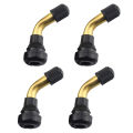 4Pcs Tyre Valves Stem Right Angle Snap-in Rubber 90 Degree Brass for Electric Scooter and Xiaomi M365 Electric Scooter. 