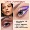 12 Colors Matte Liquid Eyeliner Set Rainbow Colorful Eyeliner Pencil Pigmented Waterproof Long Lasting Gel White Eye Liner Pen. 