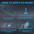 VIVO V40e UV Tempered Glass Screen Protector 9H Hardness Full Curved Nano Coating Smudge Resistant. 
