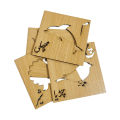 36 pes urdu wooden stencils-Urdu Stencils Wooden Writing And Drawing Tracing Slate With Pictures haroof e tahaji For Kids. 