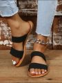 Handmade Foot Forward Flat Slippers for Women - Comfortable & Stylish, Available in Multiple Sizes. 