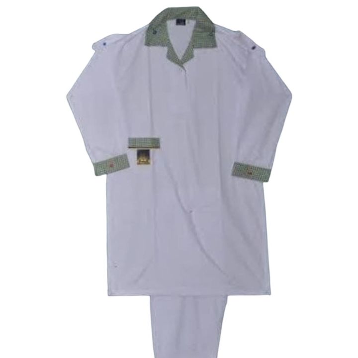 Dar e arqam White School Uniform for Girls 10-16 years.