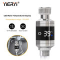 YIERYI LED Digital Water Thermometer, 5℃~85℃ Shower Thermometer, Real-Time Water Flow Temperature Monitor, Baby Bath Water Thermometer LED Digital Display. 