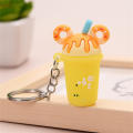 Soft and flexible Cartoon keychain Delightful Attractive packaging Compact size PVC soft rubber Vibrant colors Cute donut for. 