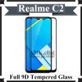 Realme C2 Full Black 9D/5D/10D/11D/6D Tempered Glass Screen Protector Edge to Edge Full Glue Premium Quality Glass For Realme C2. 
