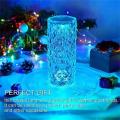 Crystal Table Lamp Rose Diamond Touch Lamp with USB 3/16 Color Crystal LED Light. 