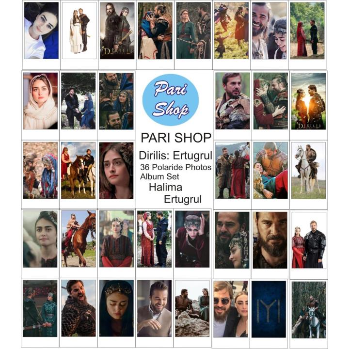 Dirilis: Ertugrul ,Halima Sultan and Ertugrul Ghazi Polaroid 36 Pictures Set - Mobile Back Cover Photos for Ertugrul Drama Lovers