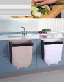 Hanging Dustbin Cabinet Door Hanging Mounted Folding Kitchen Trash Waste Garbage Bin Hanging Can Dustbin. 