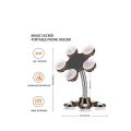 Rotatable 360 Degree Metal Flower Magic Suctionable Cup Mobile Phone Holder Car Stand. 