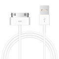 30-Pin USB Sync Charger Cable Compatible for Old iPhone 4 4S 3G 3GS, iPad 1 2 3, iPod Touch, iPod Nano. 