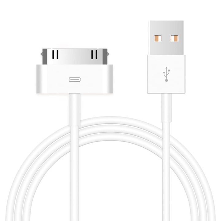 30-Pin USB Sync Charger Cable Compatible for Old iPhone 4 4S 3G 3GS, iPad 1 2 3, iPod Touch, iPod Nano