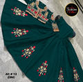 Embroidered Maxi with coaty-Party Wear Maxi-Dresses For Women-Brand Nomi Style Wipe​. 