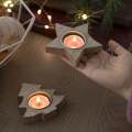 Candle Holder Wood Candlestick Holder for Christmas Fireplace Mantel Dinner. 