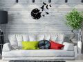 Wall Clock BUTTERFLY BLACK 3D Large Wall Clock Gift Wall Decor Unique Wall Clocks - wooden Butterfly Wall Clock Beautiful And Stylish Product. 