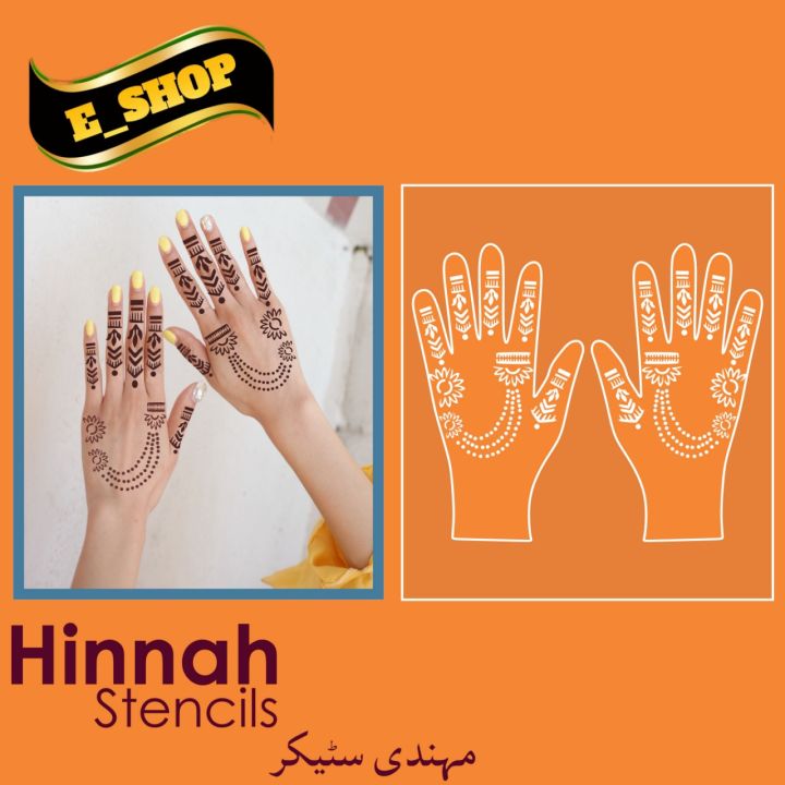 Mehndi stickers Mehndi designs Mehndi stencils Mehndi Tattoo