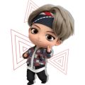10 BTS Cartoon character photos mini /mini photo card size / 2x3 inches size / id card size .. 