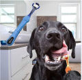 pertty Three Sided Pet Toothbrush Dog Brush Addition Bad Breath Tartar Teeth Care Dog Cat Cleaning Mouth. 