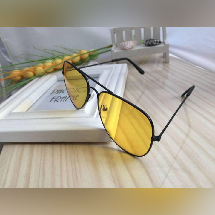 Yellow sunglasses Night Vision Sun Glasses For Men and Women