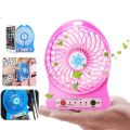 GS Store Rechargeable Portable Fan, Mini USB Fan with 18650 Lithium-ion Battery Operated. 